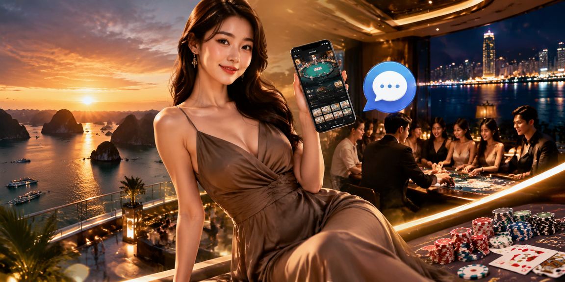 Cảnh Hạ Long với trò bài và cà phê gợi ý bối cảnh đánh giá