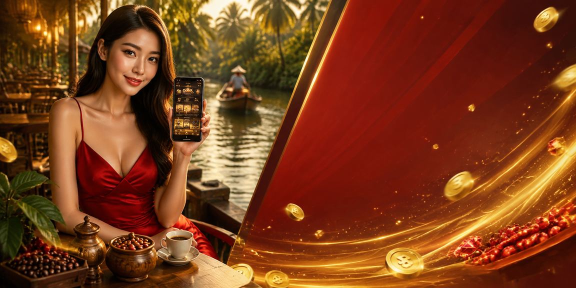 Cà phê miền Tây với chủ đề rebate bonus và thao tác voucher VND
